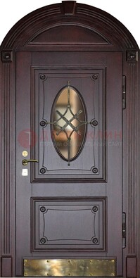 Арочная металлическая дверь с виноритом ДА-38 в Краснознаменске