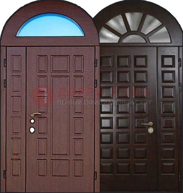 Стальная арочная дверь ДА-8 для административного здания в Краснознаменске