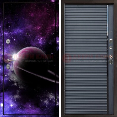 Металлическая дверь с фотопечатью Сатурна ДФ-20 в Краснознаменске
