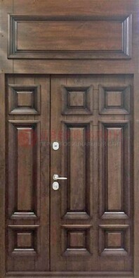 Классическая входная дверь с верхней фрамугой ДФГ-15 в Краснознаменске