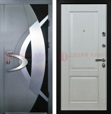 Квартирная стальная дверь с разными МДФ ДМ-509 в Краснознаменске