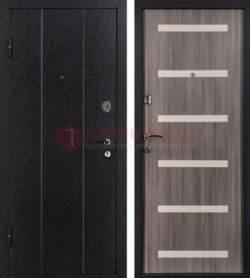 Черная стальная дверь с порошковым окрасом ДП-199 в Краснознаменске