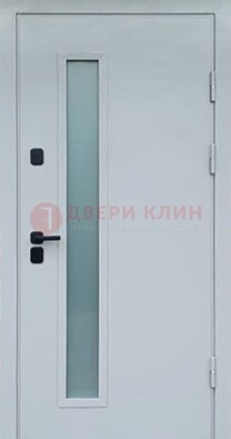 Светлая железная дверь с порошковым напылением ДП-303 в Краснознаменске