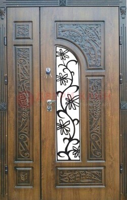 Морозостойкая металлическая парадная дверь ДПР-12 в Краснознаменске