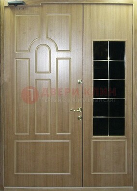 Входная дверь Дверь со вставками из черного стекла ДПР-42 в Краснознаменске