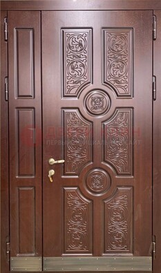 Парадная металлическая дверь с узором ДПР-74 в Краснознаменске