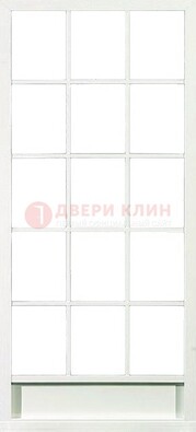 Железная решетчатая дверь в белом цвете ДР-10 в Краснознаменске