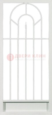 Стальная решетчатая дверь в белом цвете с пикой ДР-11 в Краснознаменске