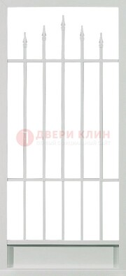 Светлая стальная решетчатая дверь с пиками ДР-21 в Краснознаменске