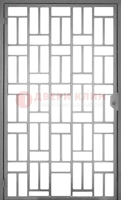 Металлическая решетчатая дверь в сером цвете ДР-23 в Краснознаменске