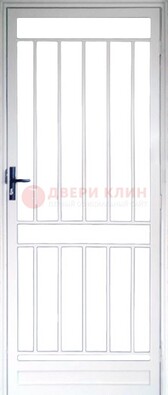 Железная решетчатая дверь белая ДР-32 в Краснознаменске
