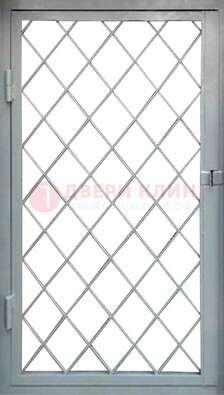 Серая стальная решетчатая дверь ДР-3 в Краснознаменске