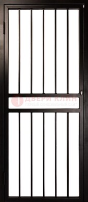 Темная стальная решетчатая дверь для дома ДР-45 в Краснознаменске