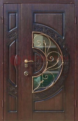 Полуторная железная дверь Винорит в классическом стиле ДСК-272 в Краснознаменске