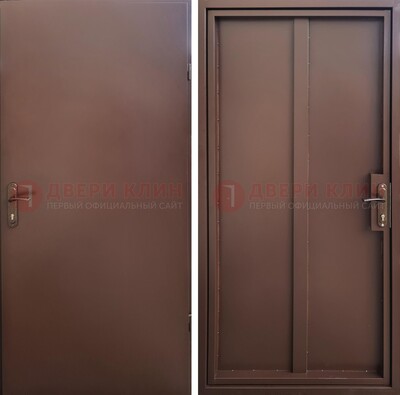 Техническая дверь с порошковым покрытием медный антик с двух сторон ДП-253 в Краснознаменске