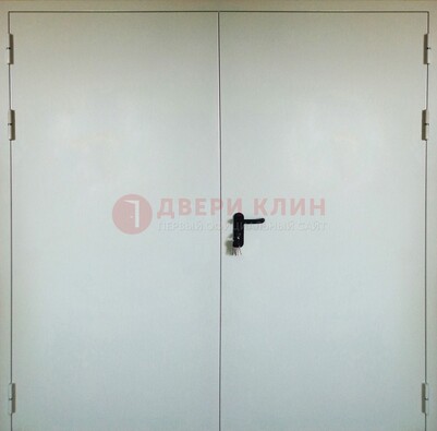 Белая металлическая противопожарная дверь ДТ-8 в Тамбове