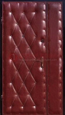Бордовая тамбурная дверь ДТМ-25 в Краснознаменске