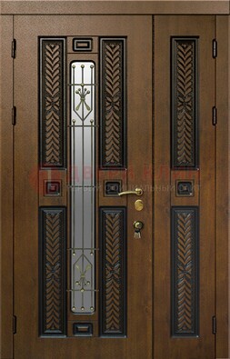 Полуторная входная дверь с виноритом ДВТ-169 в Краснознаменске