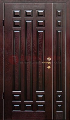 Коричневая металлическая дверь с виноритом ДВТ-20 в Краснознаменске