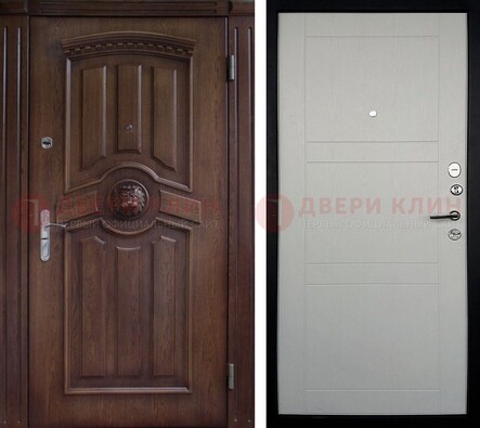 Темная входная дверь с виноритом ДВТ-216 в Краснознаменске