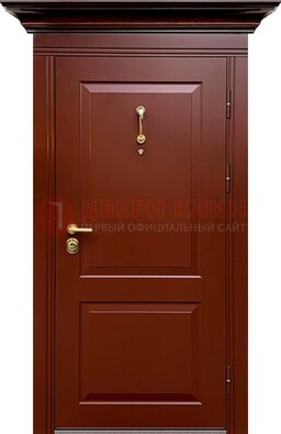 Красная железная дверь винорит для частного дома ДВТ-251 в Краснознаменске