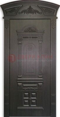 Черная стальная дверь с виноритом ДВТ-31 в Краснознаменске