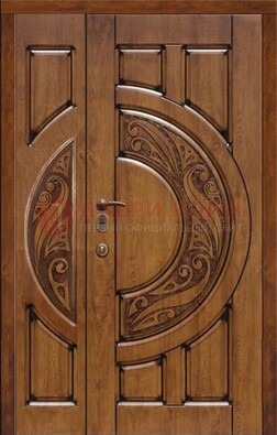 Коричневая входная дверь с виноритом ДВТ-5 в Краснознаменске