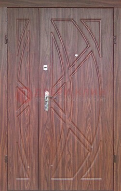 Железная тамбурная полуторная дверь с МДФ ПЛ-7 в Краснознаменске